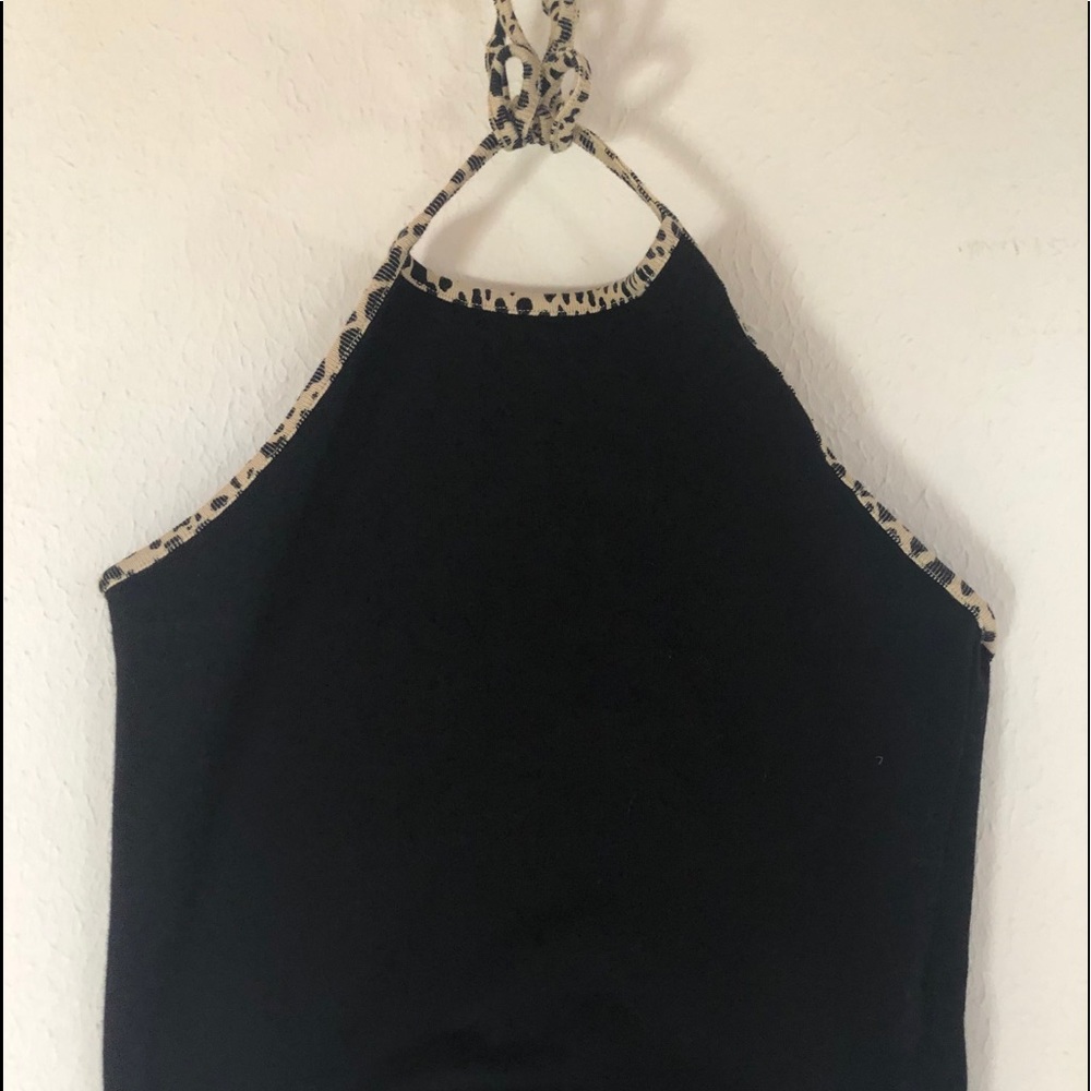 Brandy cheeta print around the neck top